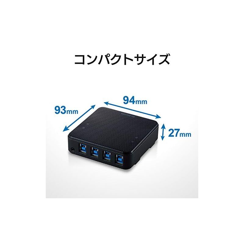 PC→4ポート USB3.0→4ポート