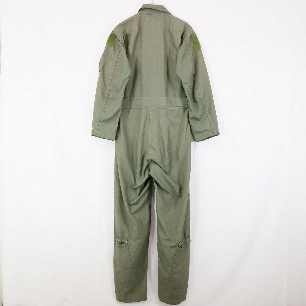 SALE/ 80年代 米軍実物 U.S.ARMY ジャンプスーツ オールインワン ミリタリー オリーブ (メンズ 38L) 中古 古着 N8433