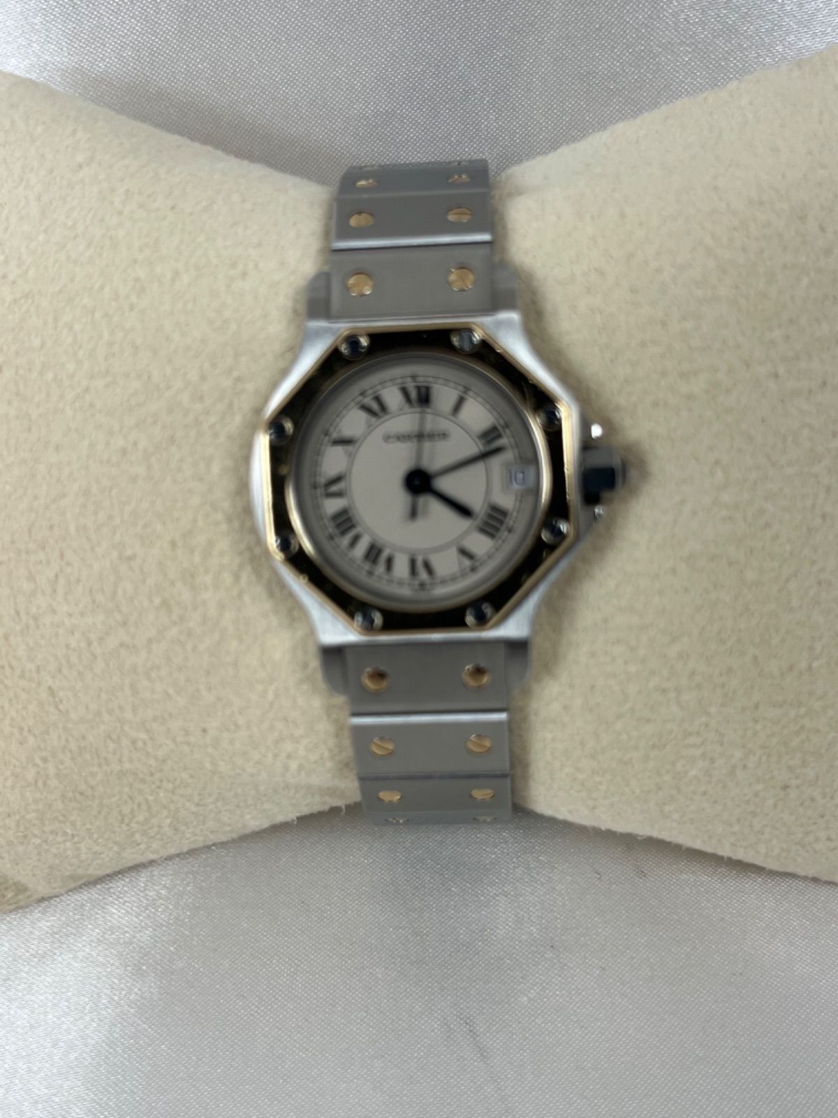 Cartierカルティエサントス・ドゥ SM. GOLD/STTEEL美品 - メルカリ 