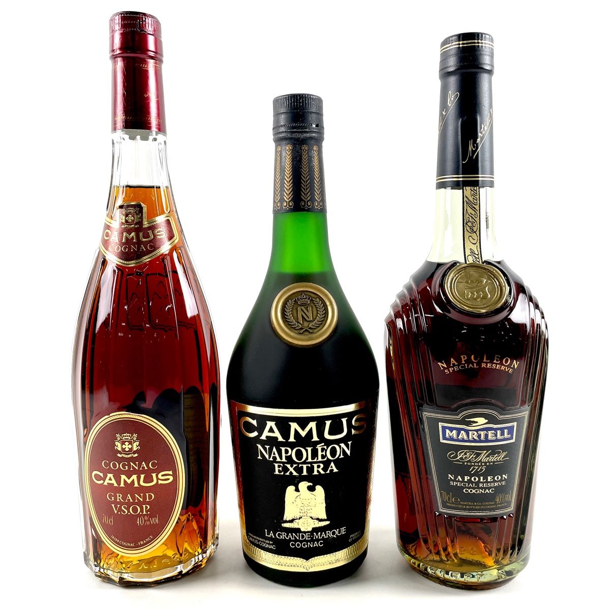 本命ギフト 3本 カミュ マーテル コニャック 700ml ブランデー セット 【古 ブランデー