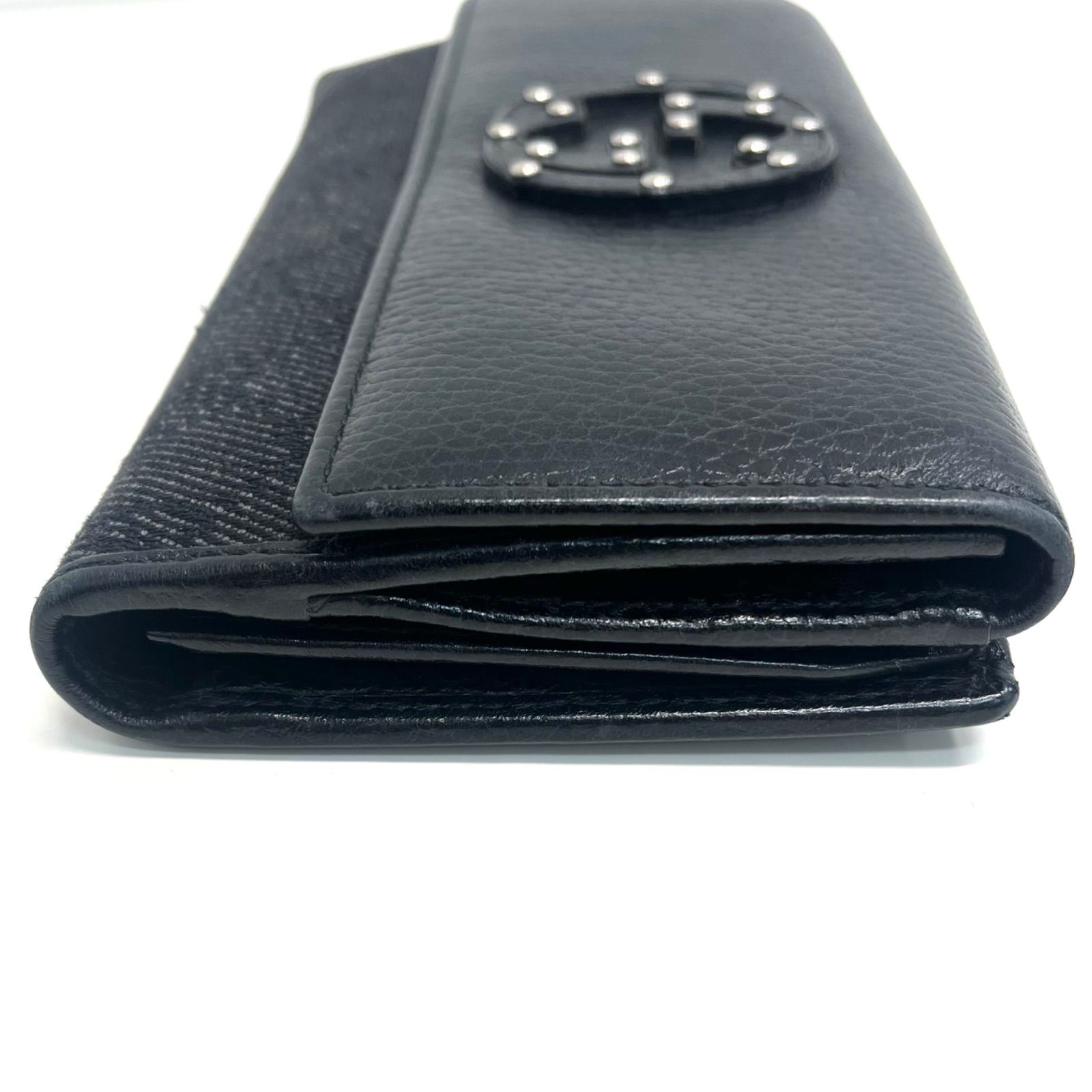 売り切り処分品】GUCCI グッチ 278598 長財布 GGキャンバス ブラック