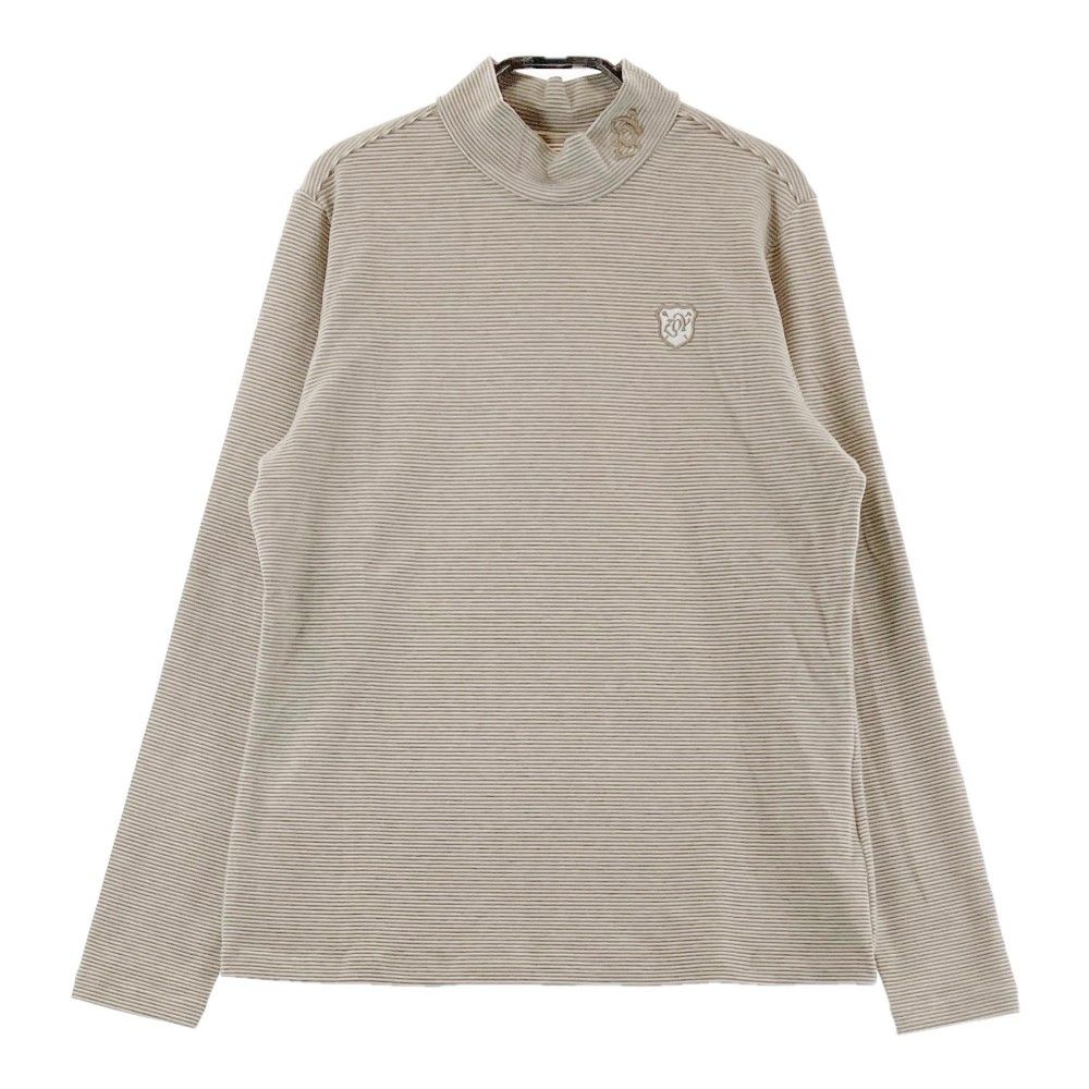 サイズ：38 ZOY ゾーイ 071644025 2024年 長袖ハイネックTシャツ ボーダー ベージュ系 [240101345134]# ゴルフウェア レディース ストスト