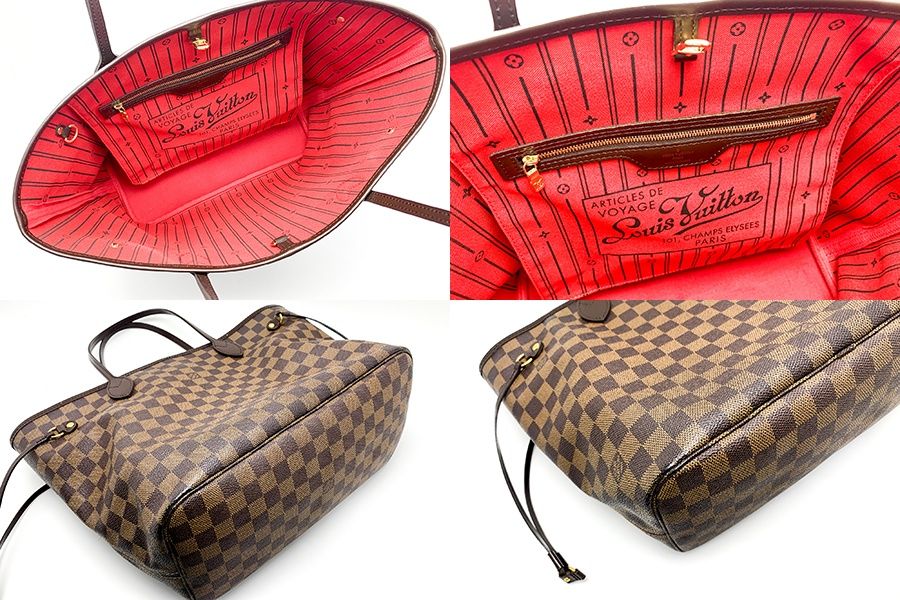 LOUIS VUITTON ルイヴィトン ダミエ ネヴァーフルMM 旧タイプ 内側