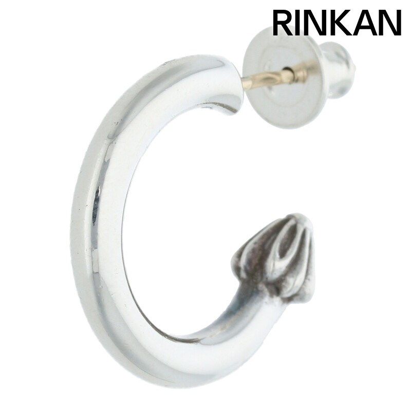 クロムハーツ HOOP PLAIN/プレーンフープ シルバーピアス メンズ