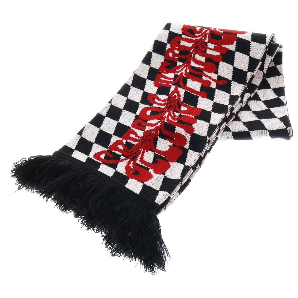 OFF-WHITE (オフホワイト) Checker Leaf Scarf チェッカーフラッグマフラー スカーフ OMMA001F174071429920