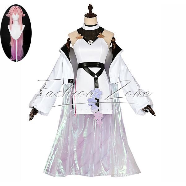 ◆原神 げんしん 風 八重神子 Yae Miko 循音八重 コスプレ衣装 ウィッグ cosplay 演出服 イベント ハロウィン変装 仮装