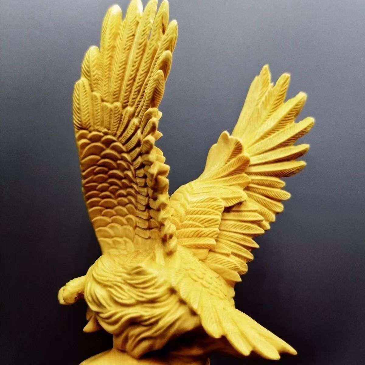 十二支は 黄楊木 木彫 工芸品 置物 精密細工 手作り 超珍館蔵】黄楊木製 細密彫 旺財 置物 古賞物 古美術