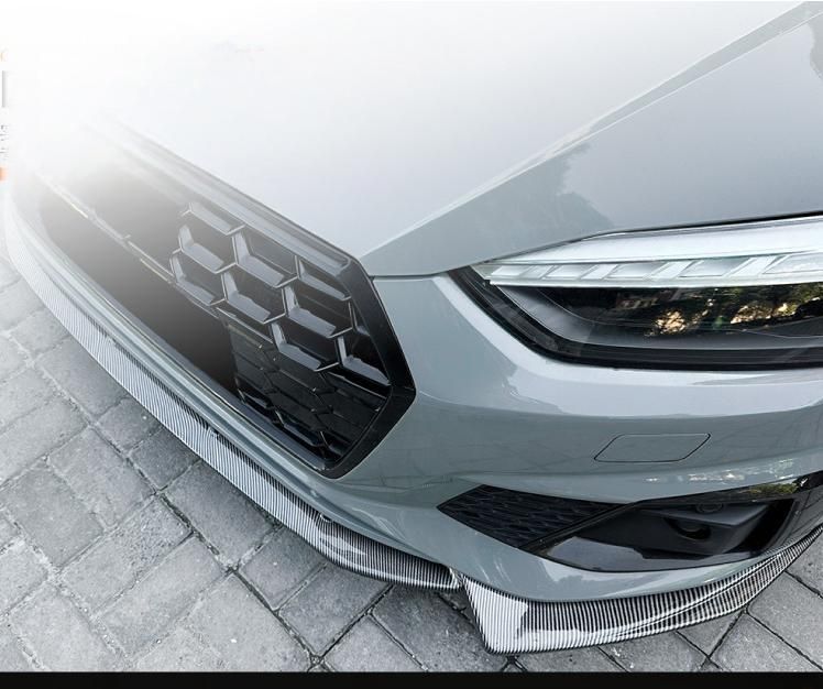 Audi A5 S5 F5 2021- 式 S-line カーボン調 フロントリップ スポイラー 一体式 前唇 擾流板 エアロ 外装 カスタム 9.26 FFCRYSTALESIA_COM