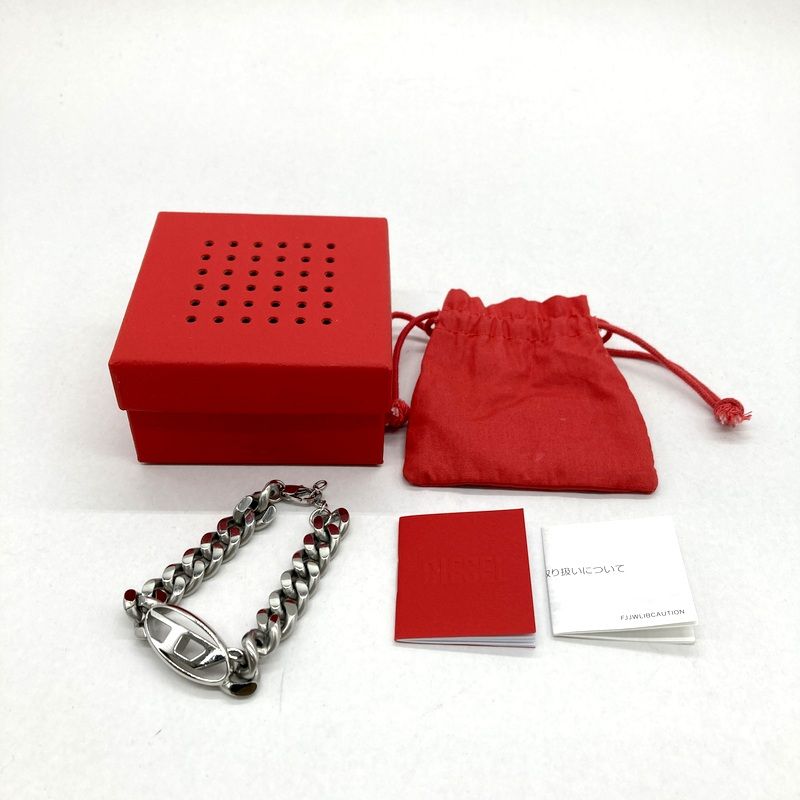 DIESEL ディーゼル ブレスレット DX1432 00DJW ロゴチェーン