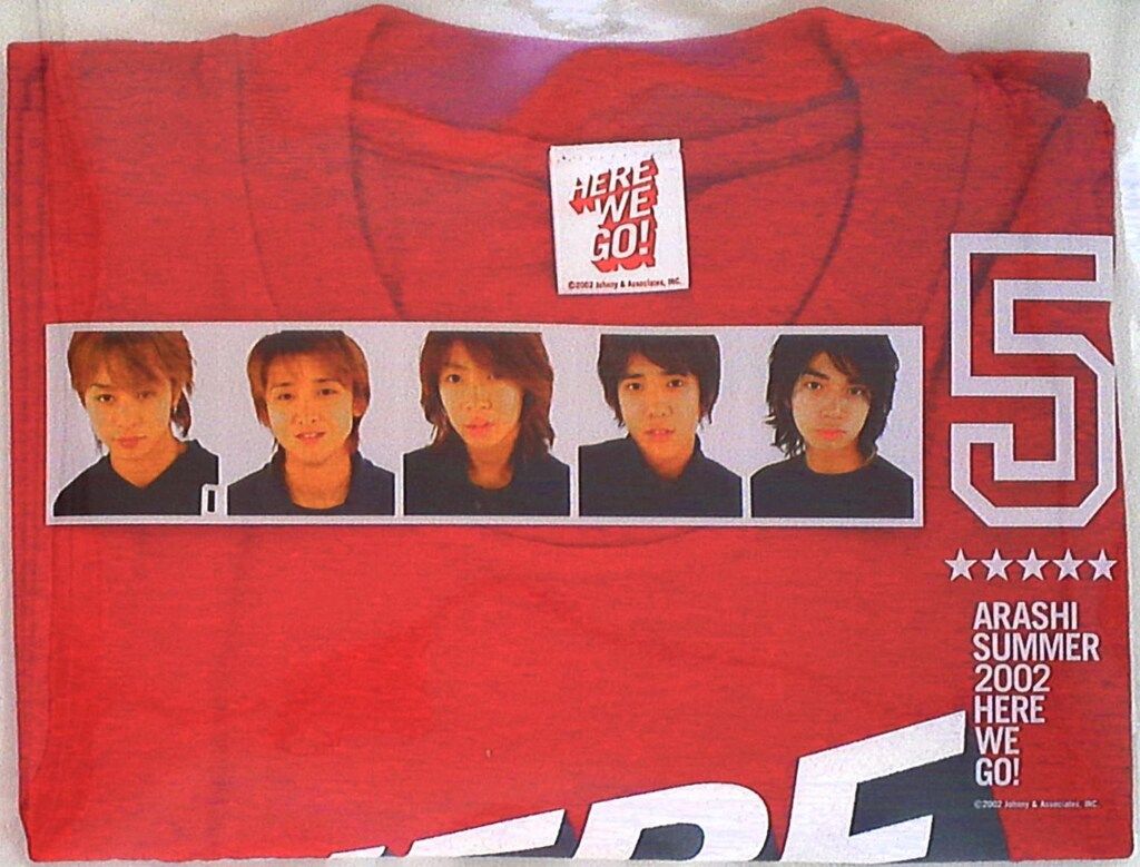 嵐 02年 HERE WE GO! Tシャツ