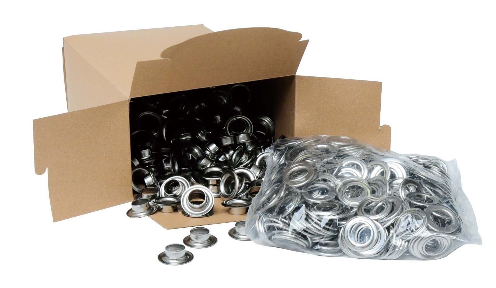 10mm(#25) イチネンアクセス FAMILY TOOL(ファミリーツール) ハトメ 両面ハトメ 10mm(#25) ステンレス製 51496 1， 000組ポリ入り