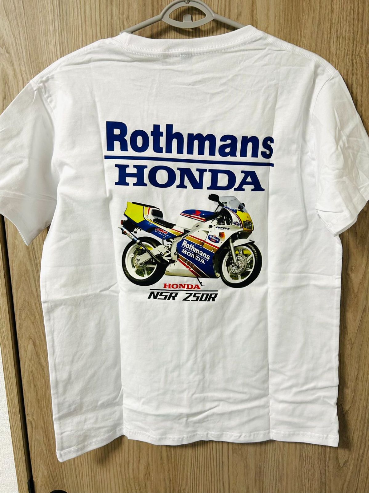 アウトレット新品 XL ロスマンズ Rothmans x honda HRC MotoGP Tシャツ NSR250R 半袖 レーシング バイクウェア アウトドア スポーツ