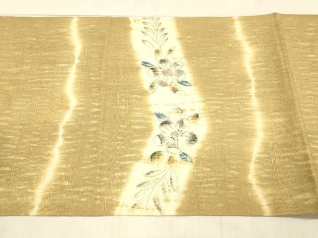 夏物　夏名古屋　正絹 8-240 夏帯 夏物 名古屋帯 九寸 美品 正絹 着物 名古屋仕立て 単