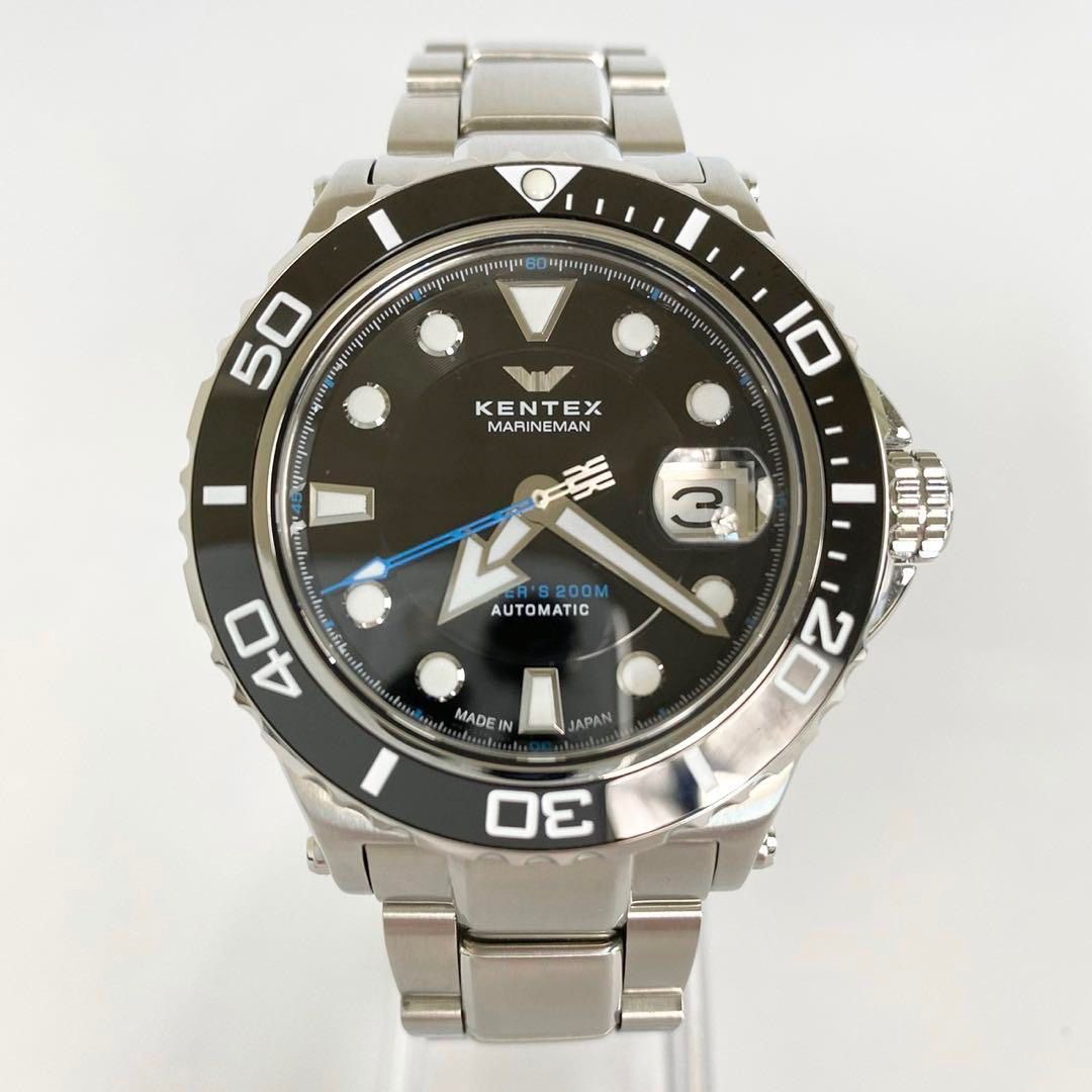 マリンマン ケンテックス マリンマン シーホース S706M-21 自動巻 デイト表示 メンズ腕時計