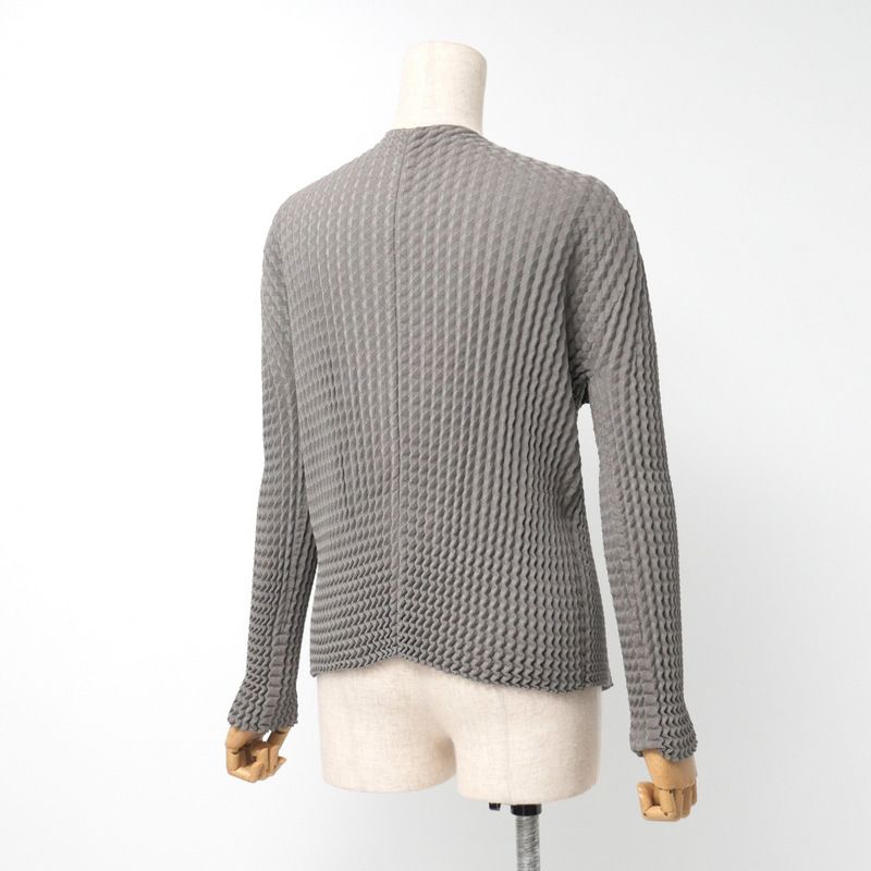 イッセイミヤケデザインカーディガン☆ 美品 ISSEY MIYAKE イッセイミヤケ カーディガン【古着】【中古