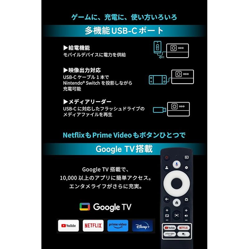 Audio|自動シネマモード|自動縦横回転補正|自動調光機能|壁色自動適応機能|オートフォーカス|自動障害物回避 1
