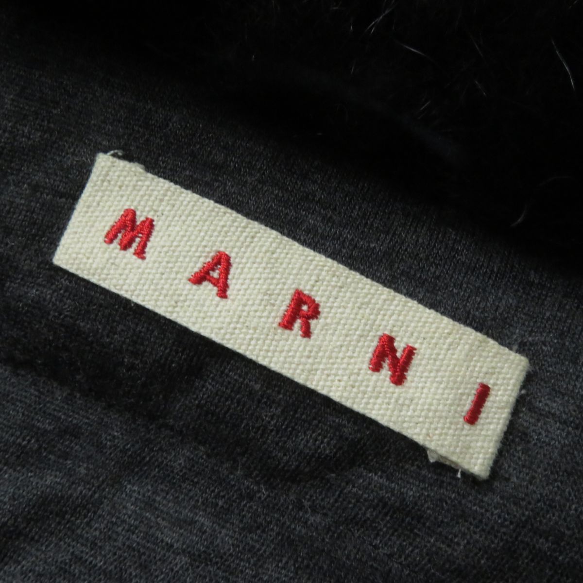 美品☆MARNI マルニ ラクーンファー付き ZIP UP ロング丈 ダウンコート 
