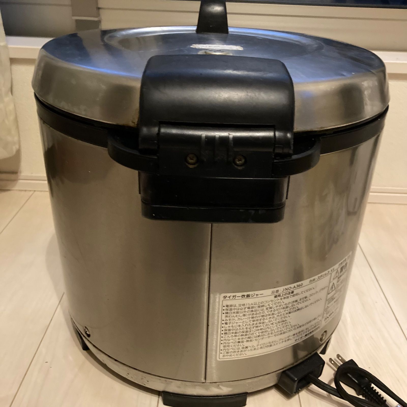 2017年製 JNO-A360 ステンレス　業務用　2升炊き