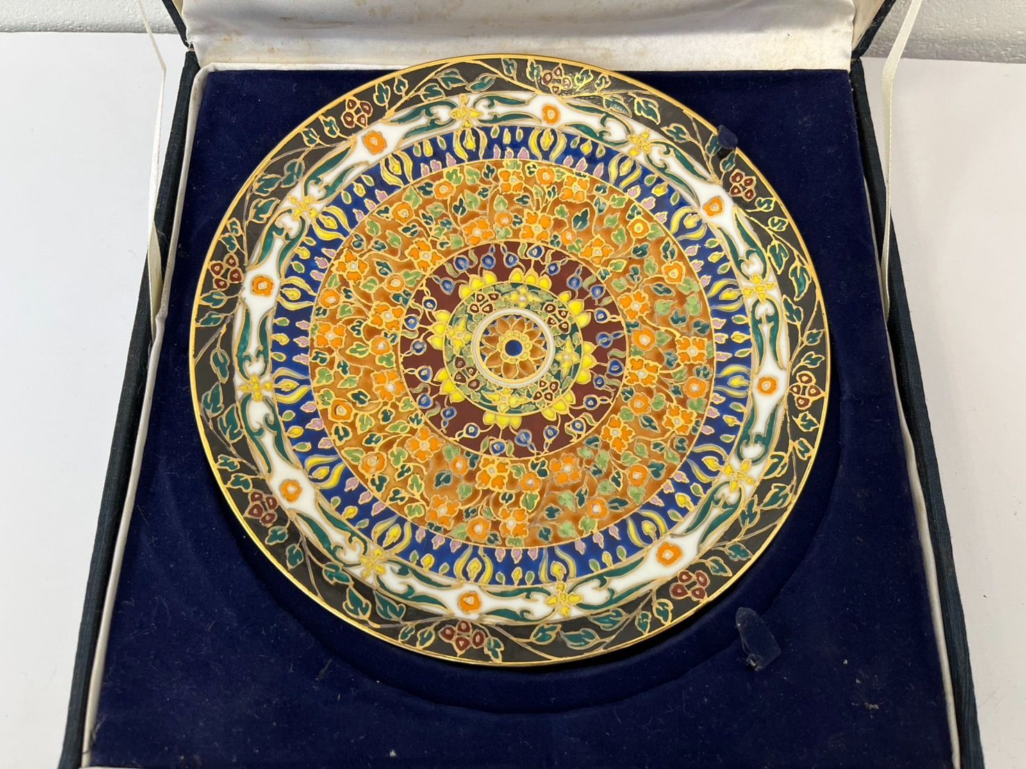 タイ王国　18世紀　ベンチャロン古赤絵　台皿5客　トヒニ　東さ6-0805☆2F タイ王国 18世紀 ベンチャロン古赤絵 台皿5客 トヒニ 東さ6-0805