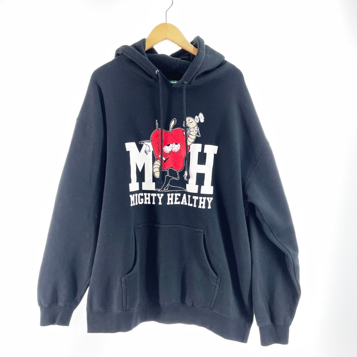 〇〇MIGHTYHEALTHY メンズ パーカー サイズLL IND4000C ブラック