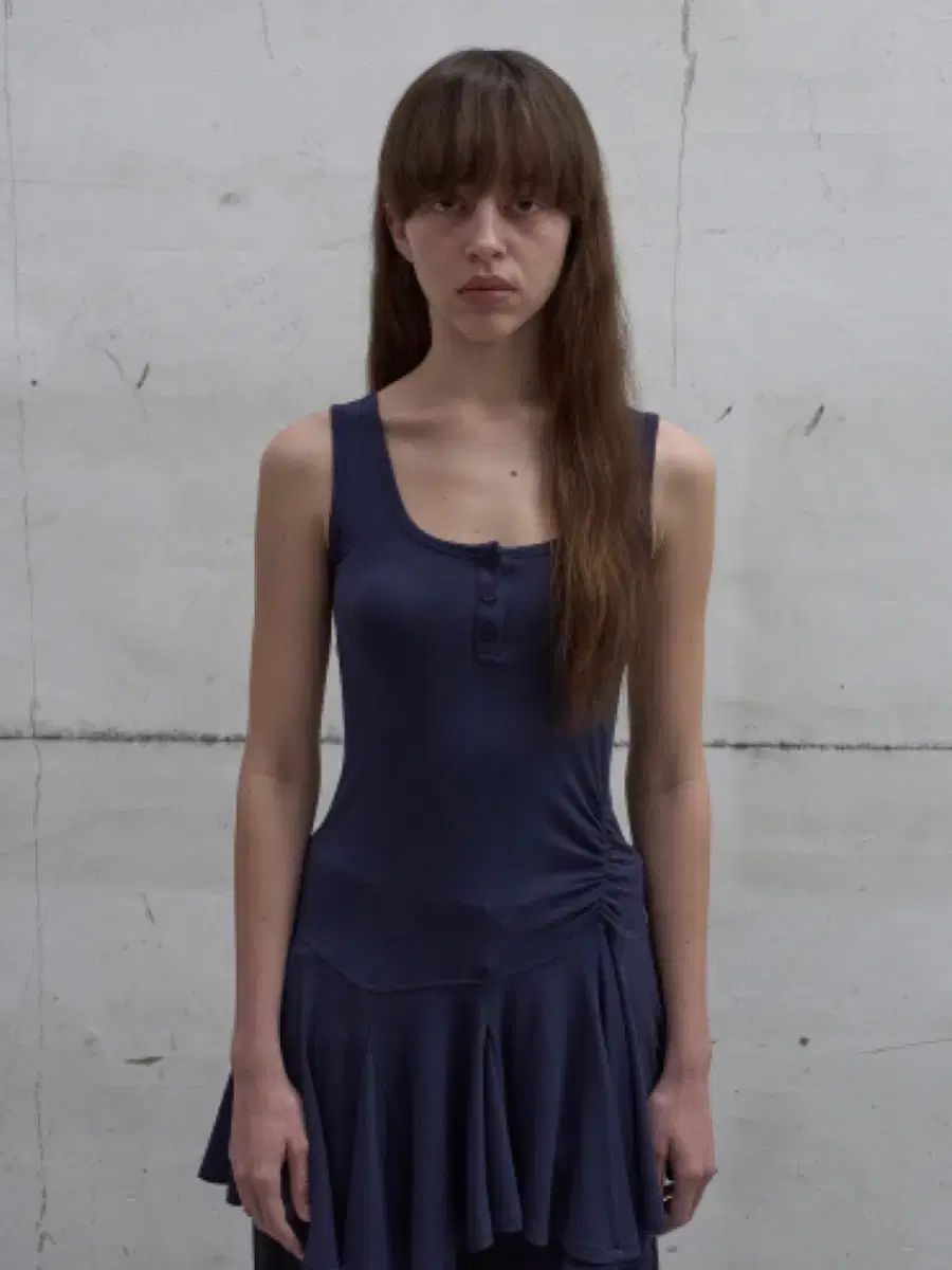 液晶|DC lcdc frill sleeveless top