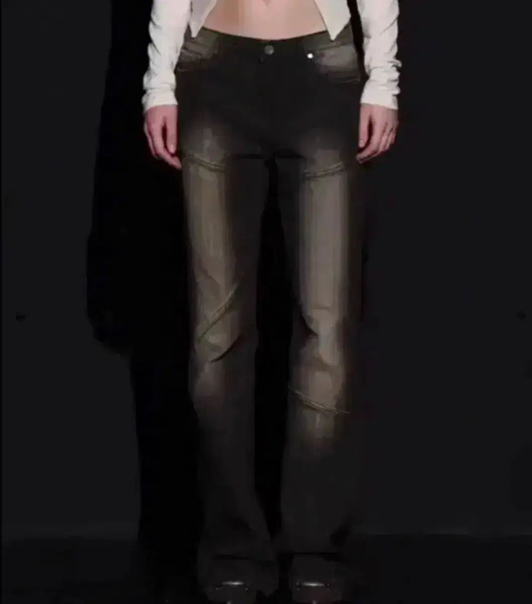 BOHEMSEO ボヘミアンソウル カットアウト ライン ブーツカット パンツ