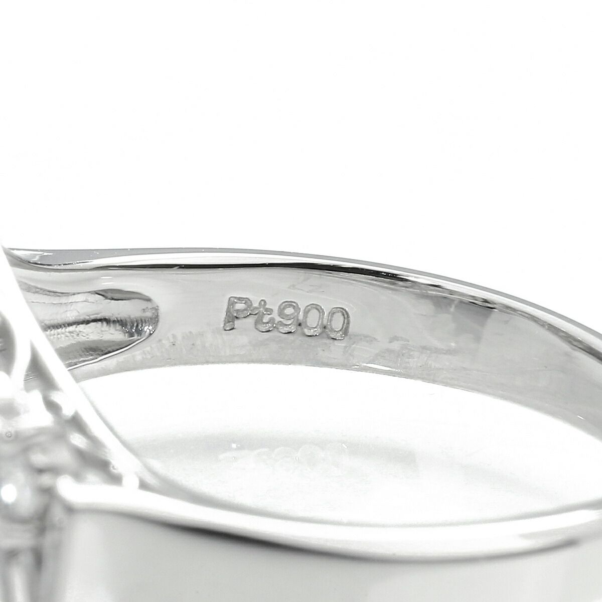 ダイヤモンド 1.03ct プラチナ Pt900 V字リング VSクラス 指輪