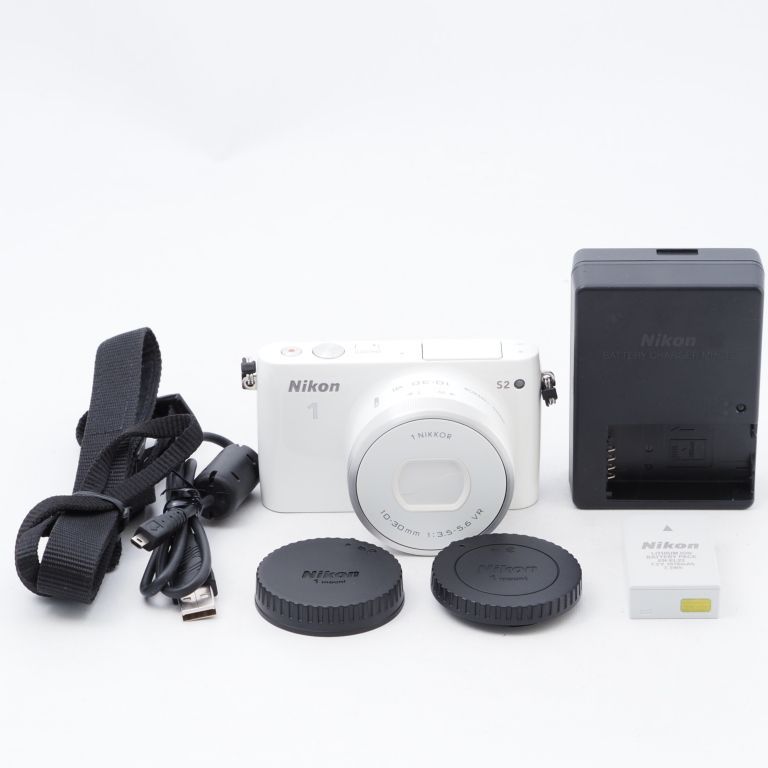 中古商品】Nikon 1 S2 標準パワーズームレンズキット [ブラック 中古商品】Nikon 1 S2 標準パワーズームレンズキット [ブラック