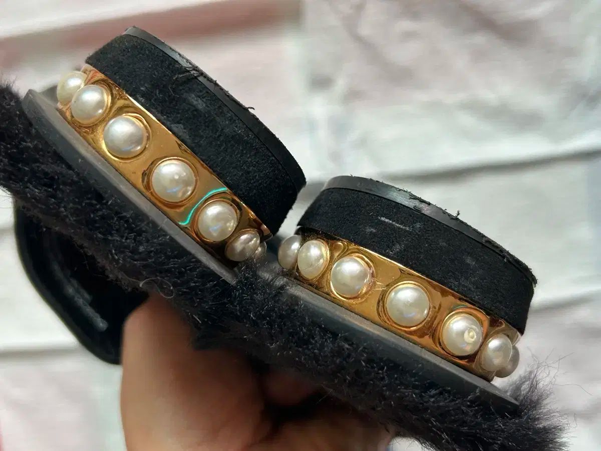 SUECOMMA BONNIE シューコンマボニー スエード 黒 ミュール 370 240 KIN-KAAI_COM