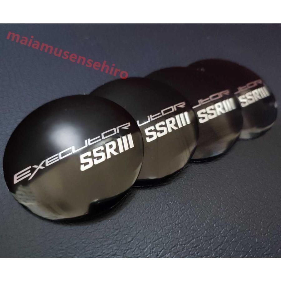 高品質 【SSR】ホイール センターキャップ 56mm 4P【ブラック】トヨタ 日産 ホンダ 三菱 スズキ マツダ スバル ダイハツ等の純正社外品に