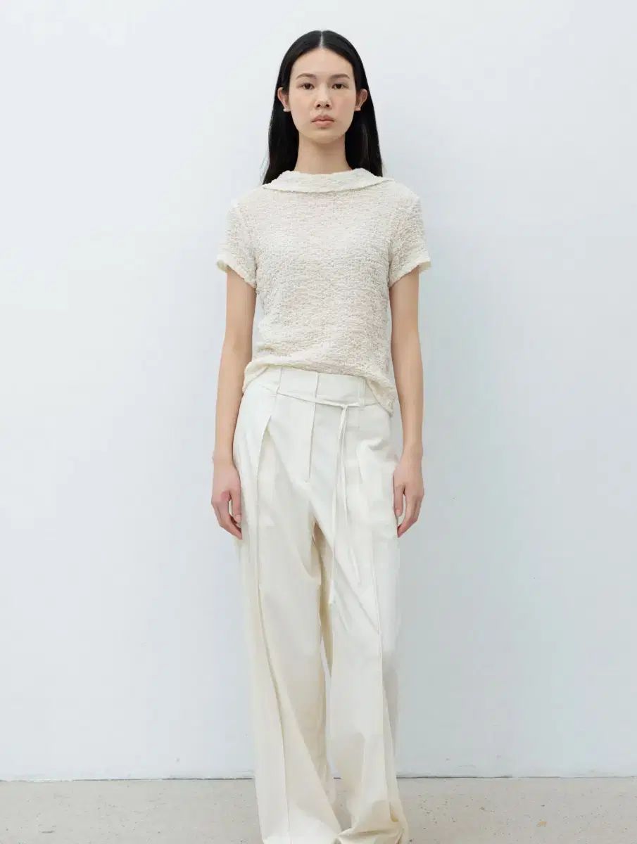  レース rrace クリンクル タートルネック Crinkle Back ー Open Top 半袖(Tシャツ) Tシャツ カットソー