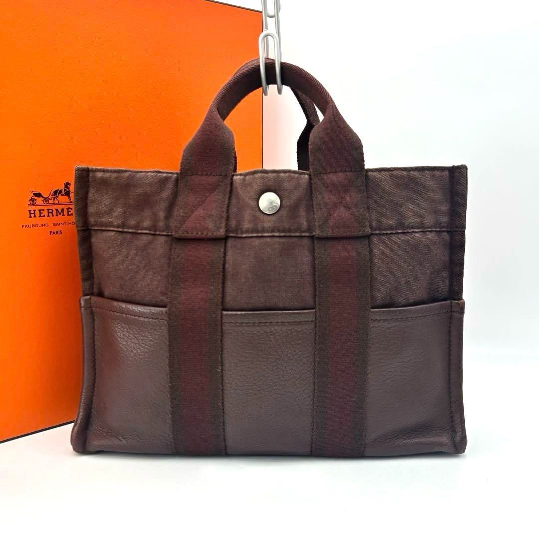 HERMES/エルメスエールラインPMハンドバッグ手提げパドロック付