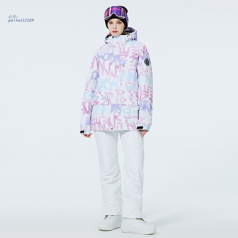 スキーウェア 上下セット メンズ レディース スノーボードウェア フード付き スキー スノーウェア パンツ スポーツウェア ジャケット 防寒 雪遊び pai5a112169