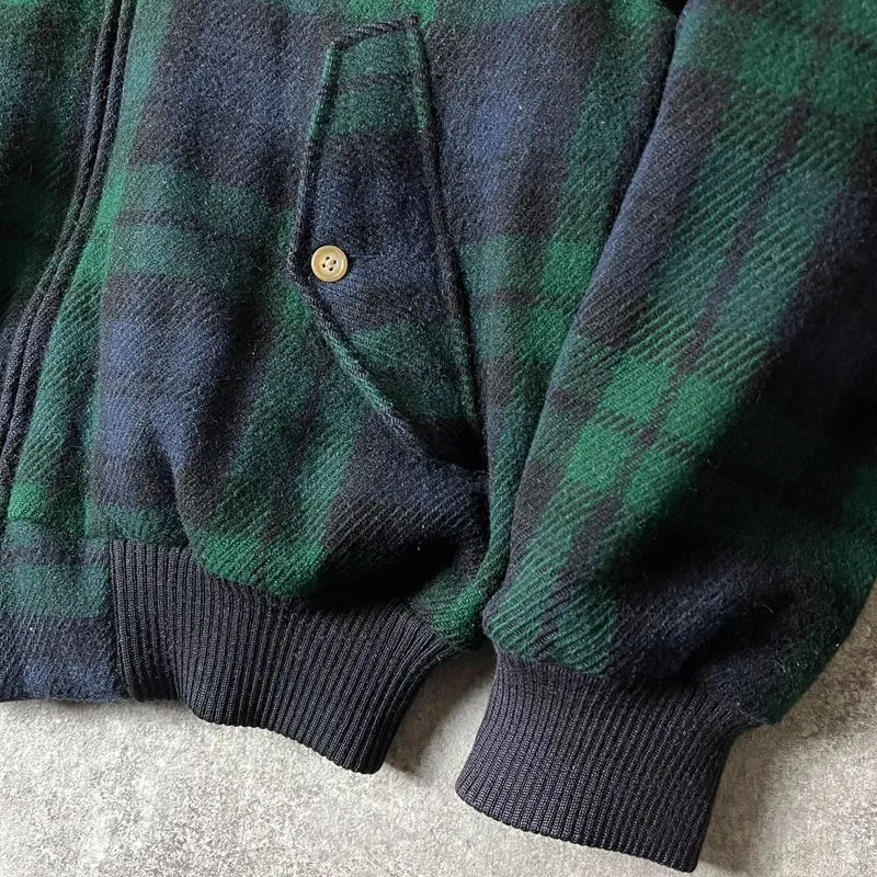 90s POLO RALPH LAUREN チェック ウール スイングトップ