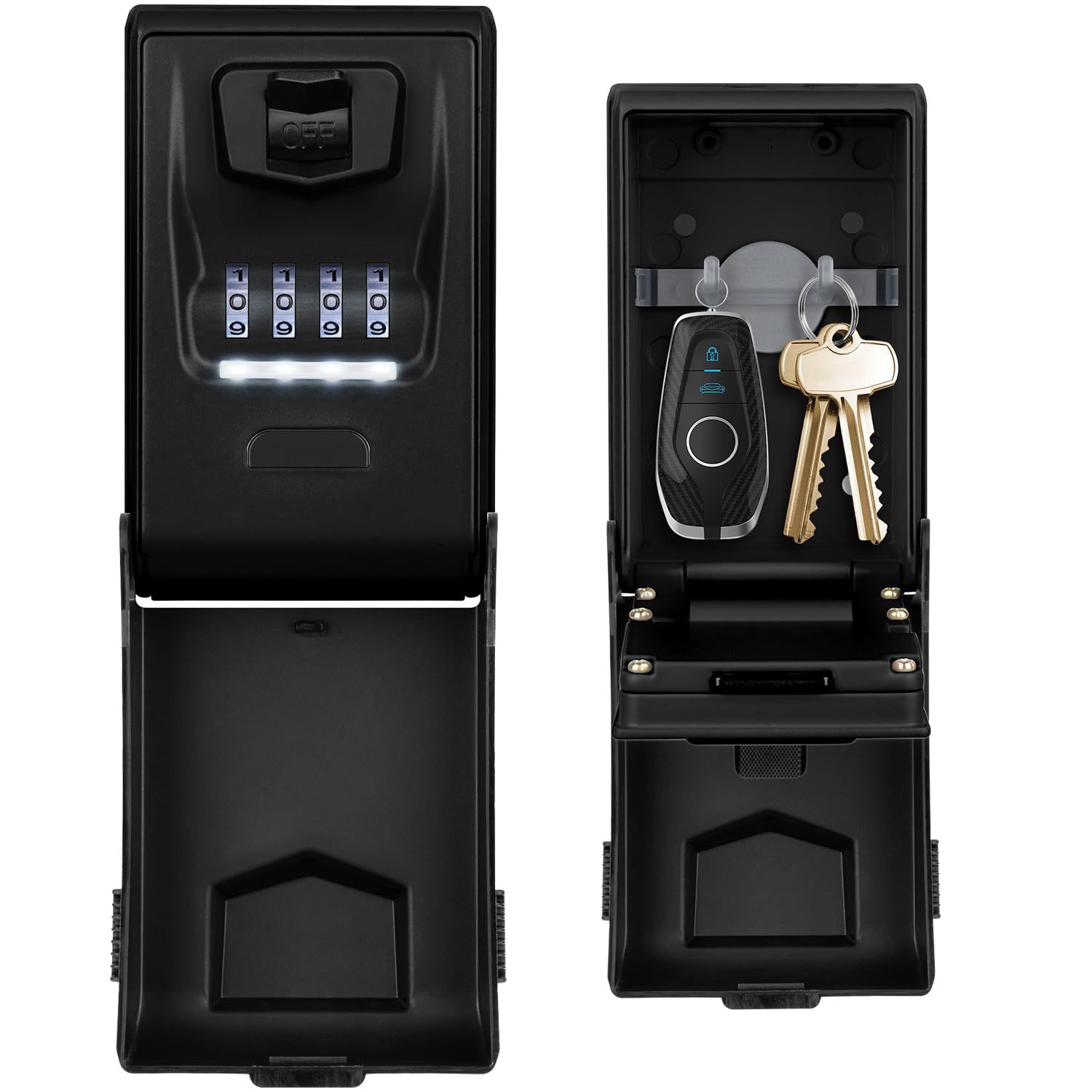 SAFEHUANLANG キーロックボックス ウォールマウント 屋外