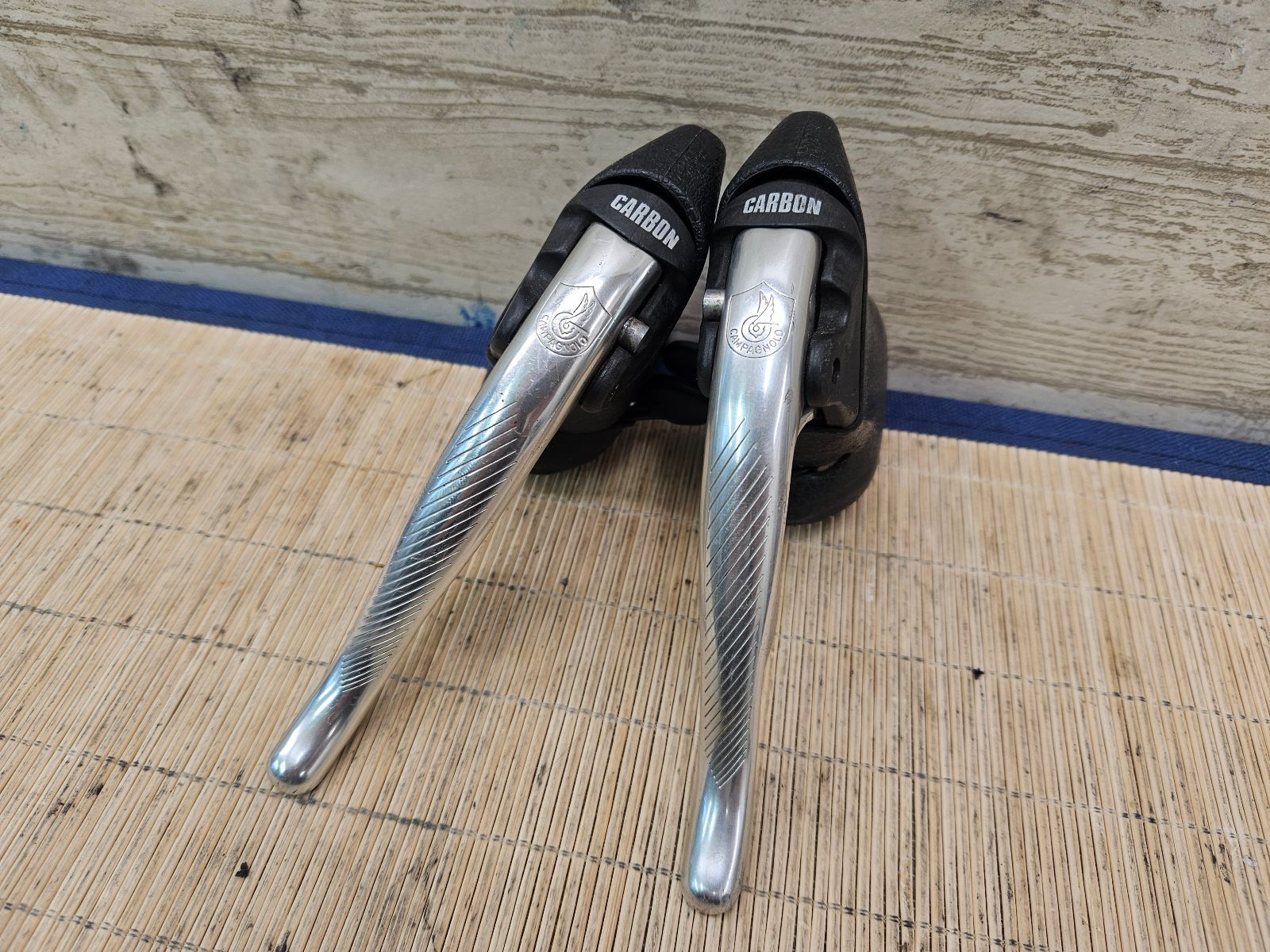 CAMPAGNOLO RECORD CARBON 2×8 カンパニョーロ レコード エルゴパワー 同梱発送承中!! T-608