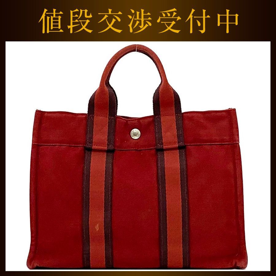 エルメス ハンドバッグ フールトゥ PM ec-21452 レッド 美品 - メルカリ