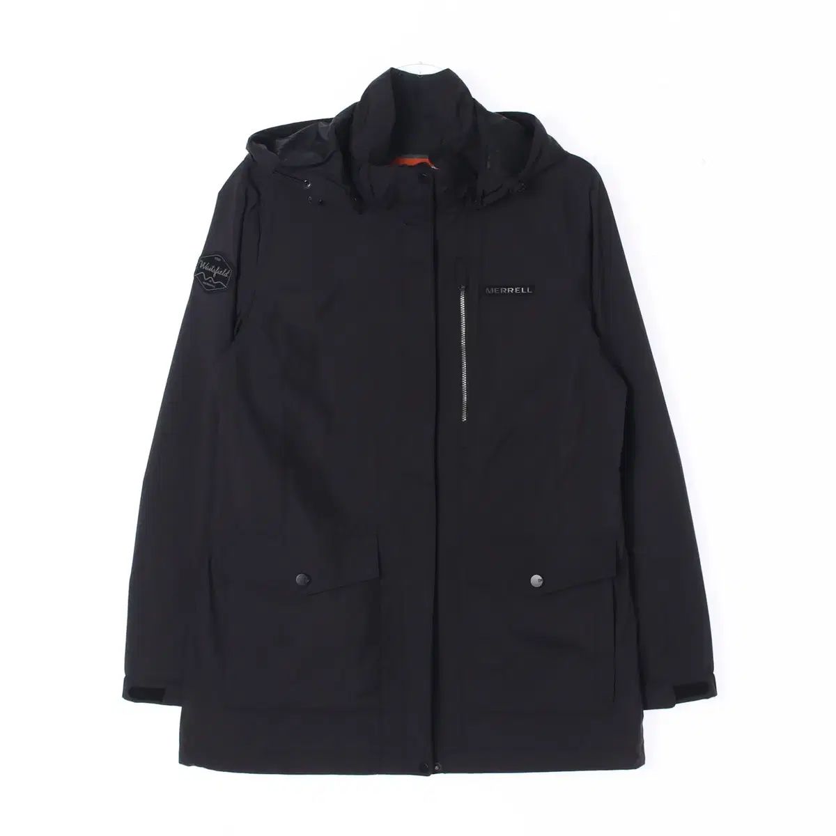 M MERRELL(メレル) 黒 ウインドブレーカー フード ジップアップ ブルゾン