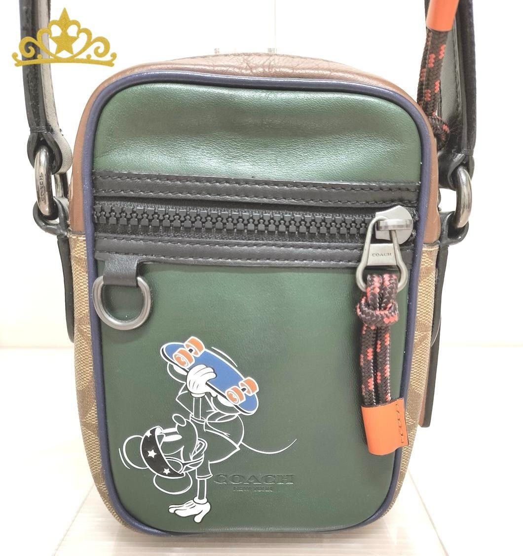 COACH ディズニー ミッキーマウス ショルダーバッグ メンズ コーチ
