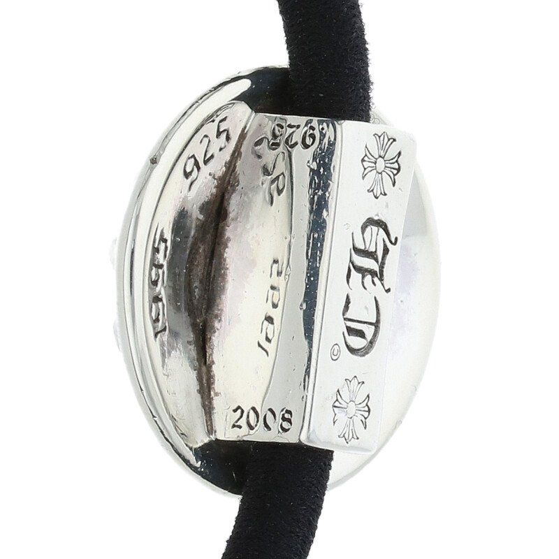 クロムハーツ　クロスボールボタンヘアゴム　　コンチョ　シルバー CHROME HEARTS クロムハーツ クロスボール シルバー ヘアゴム クロム