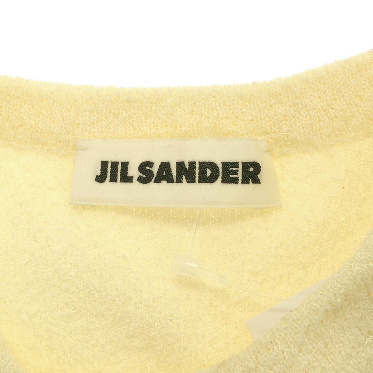 JIL SANDER ジルサンダー 23SS CN SL T-SHIRT パイルTシャツ J03GC0103 J15094 イエロー 34 JIL SANDER ジルサンダー 23SS CN SL T-SHIRT パイルTシャツ J03GC0103