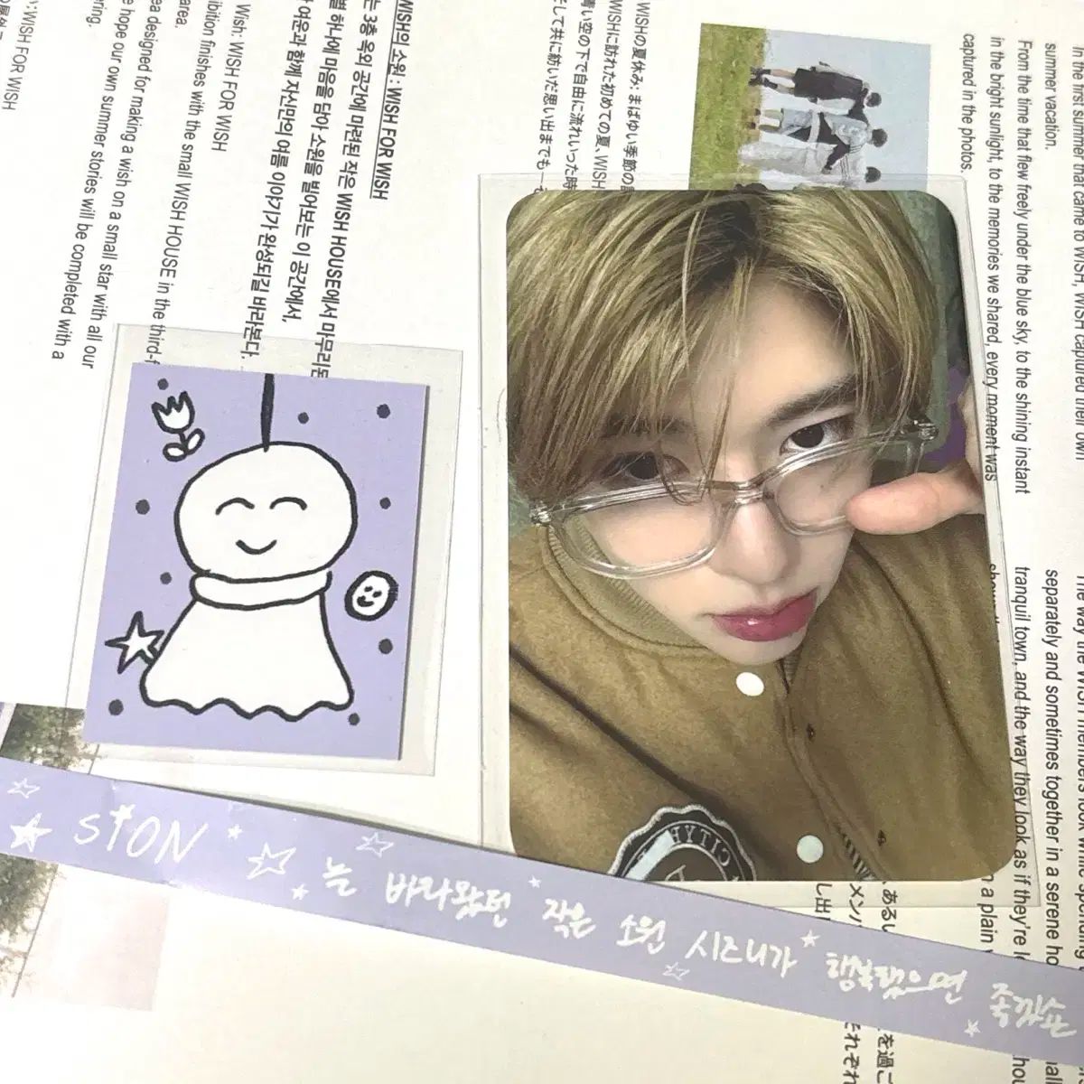 NCT WISH 会場限定販売 シオン お守り トレカ NCT(エヌシーティー) WIND AND WISH 展示会 シオン 特典 トレカ + 夏