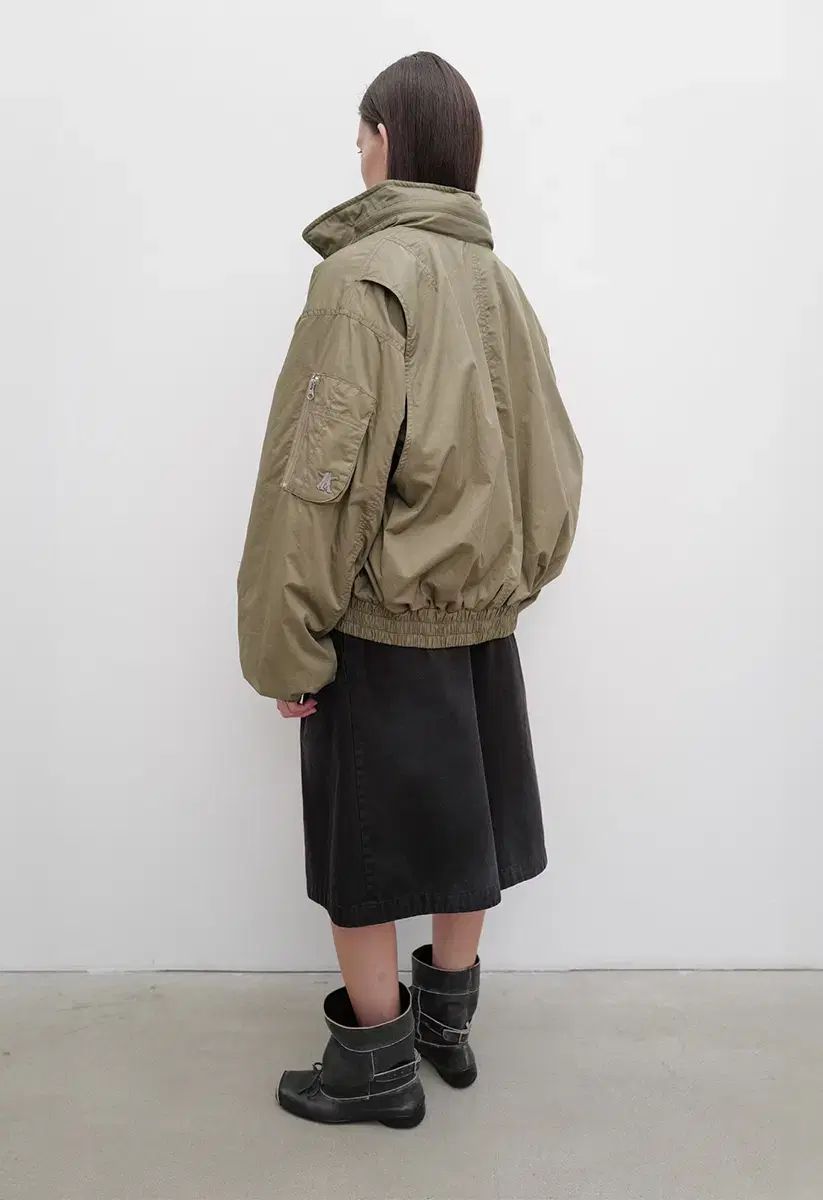 オープンワイワイ コットン カーゴ ブルゾン ジャケット カーキ SIROKUMA-CORPORATION_COM