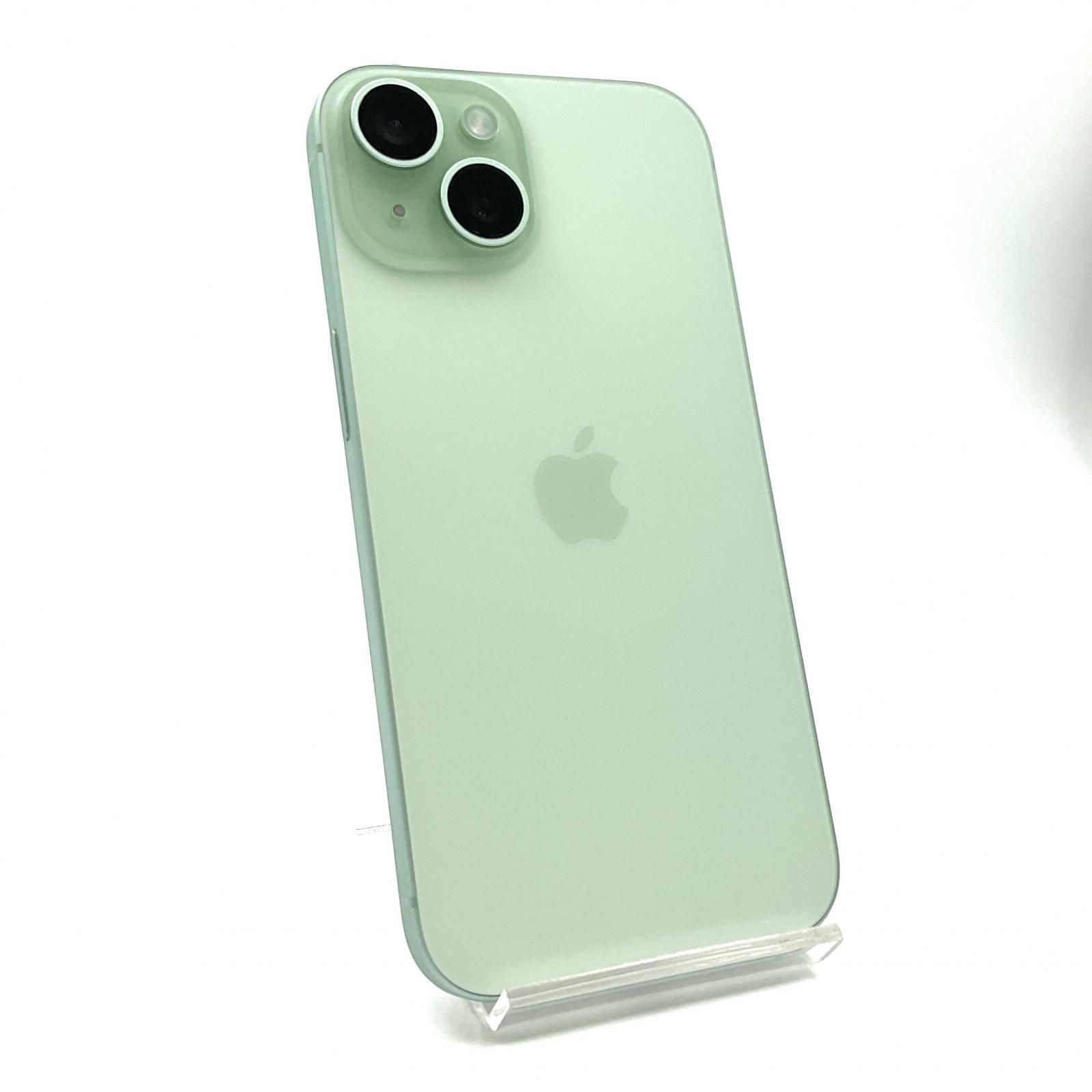 全額返金保証 最速発送 Apple iPhone 15 256GB グリーン SIMフリー 動作 済 94%