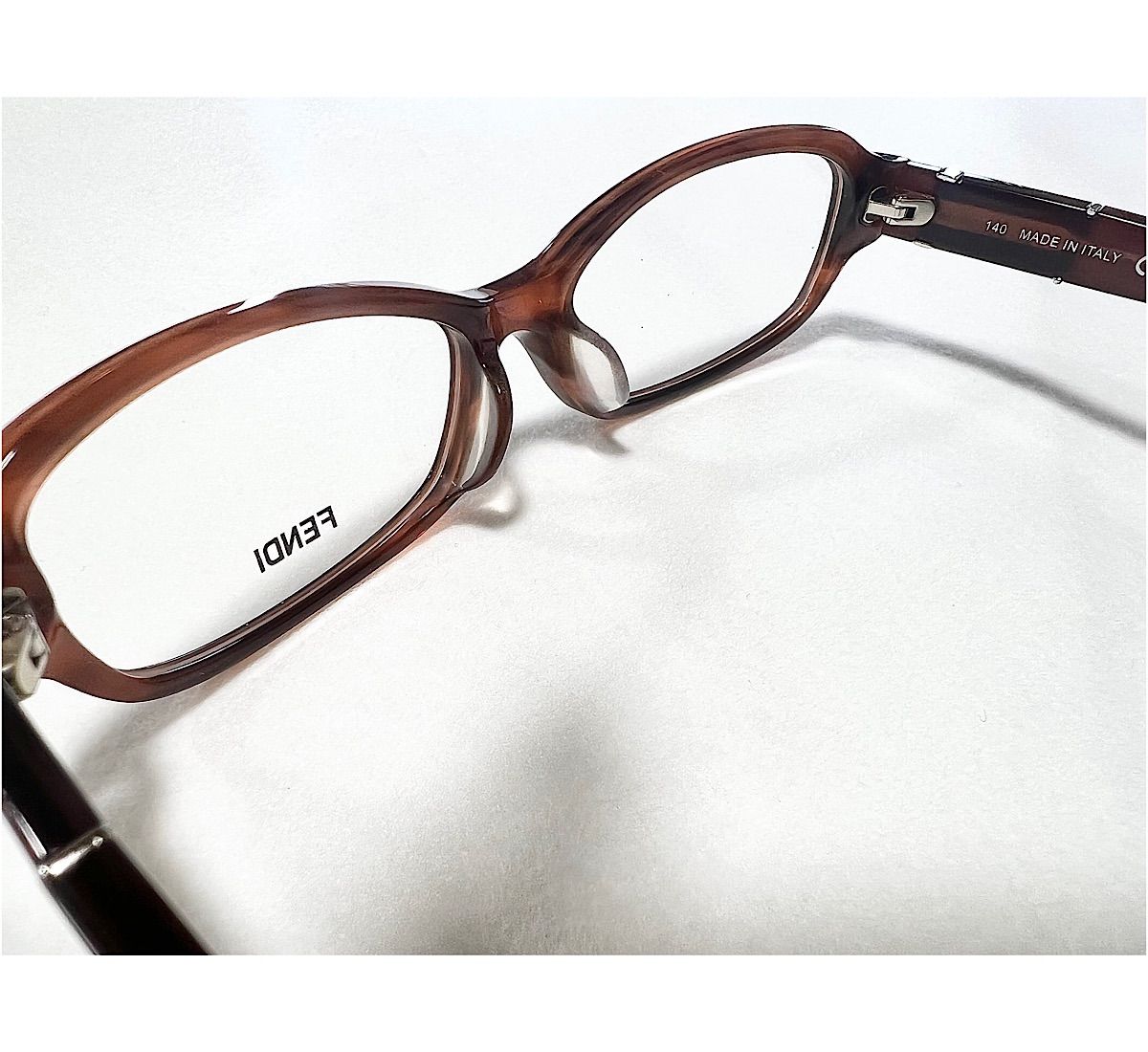 正規品 FENDI メガネ ブラウン イタリア製 A383
