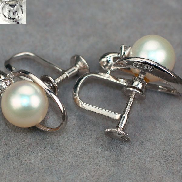 ミキモト K14WG パールイヤリング MIKIMOTO 【ミキモト】K14WGパールイヤリング (NO.48172) – JEX