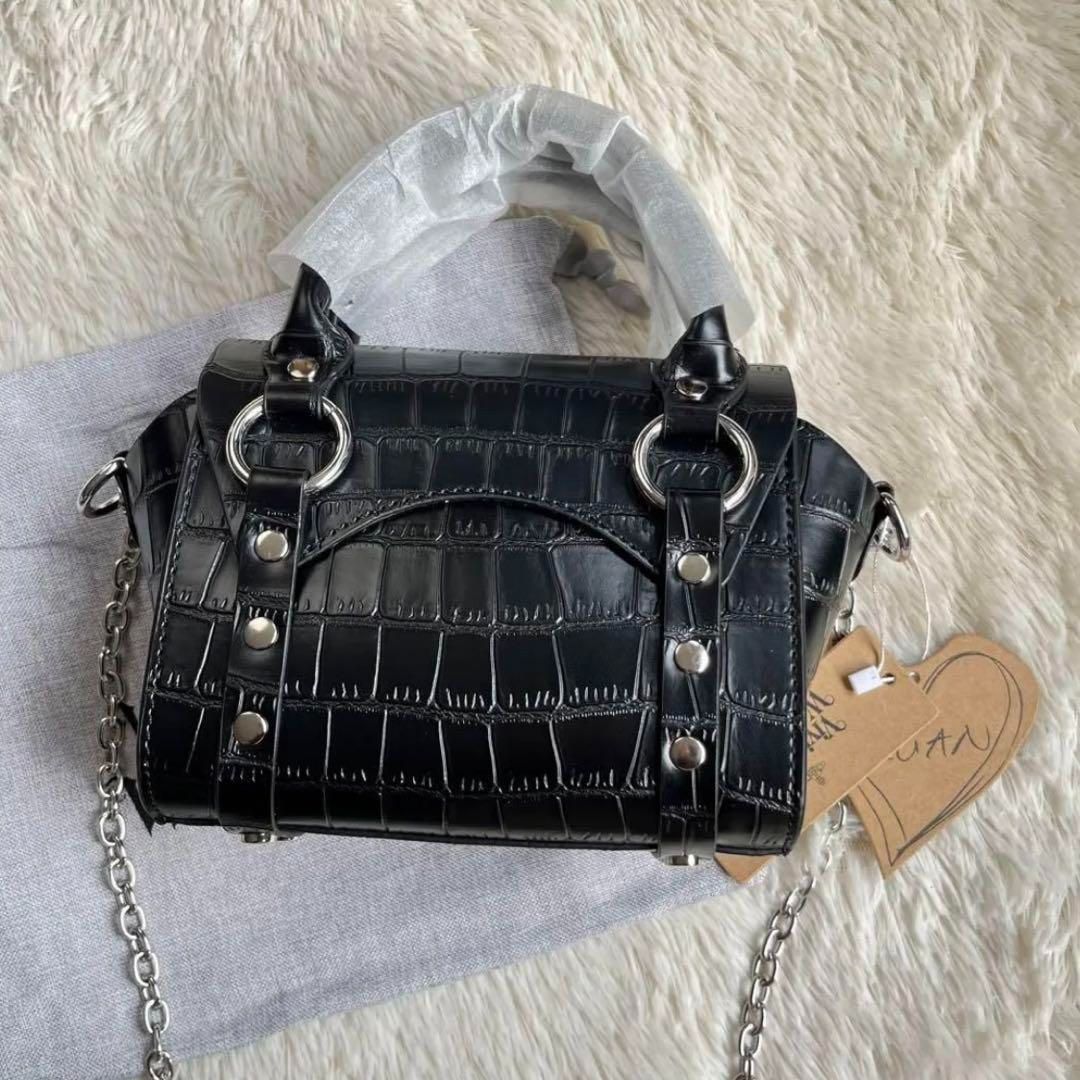 ［最終値下げ］Vivienne Westwood BETTYクロコミニショルダーバッグ 黒