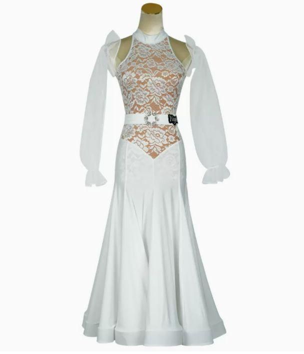 社交ダンスドレス モダンダンス レース 華やかな オーダーメイド