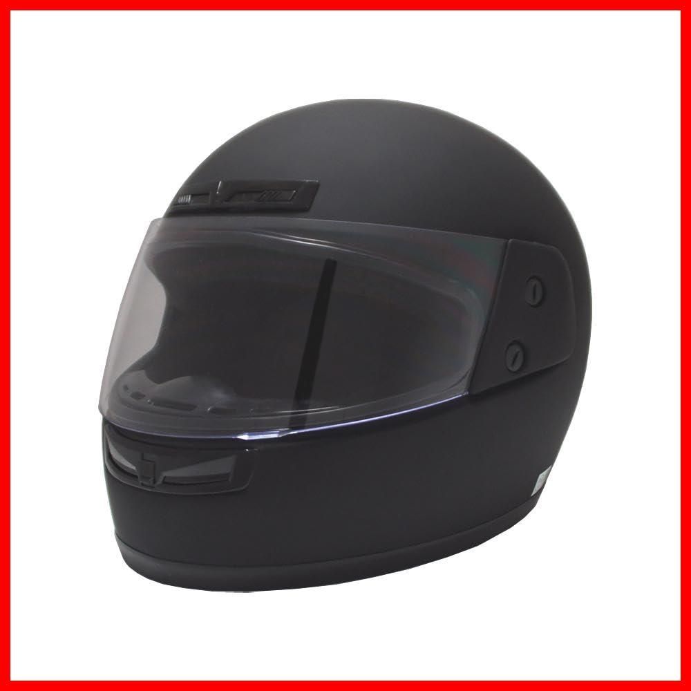 【在庫処分】バイク ヘルメット フルフェイス フルフェイスヘルメット マットブラック BB100 Bu0026B SGマーク適合品 フリーサイズ