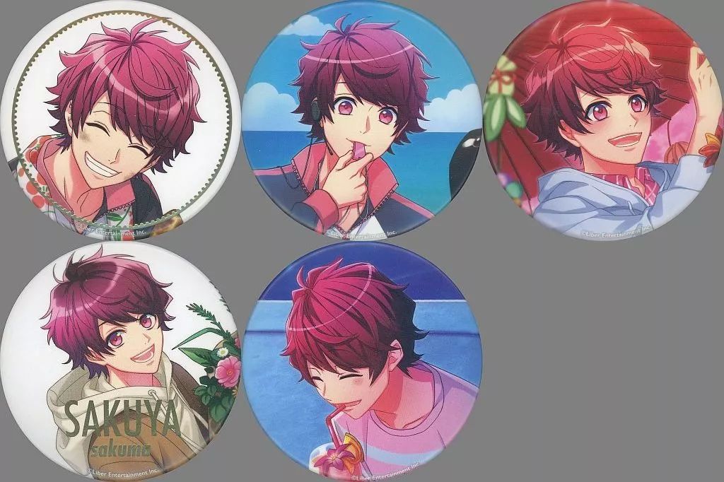 中古】バッジ・ピンズ 佐久間咲也 MANKAI GOODS REQUEST 推し缶バッジ